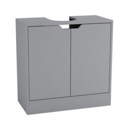 Grey Bathroom Basin Pedestal Cabinet Under Sink Storage Unit