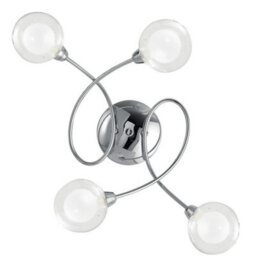 Luminosa Lighting Luminosa Blog 4 Light Multi Arm Semi Flush Ceiling Light Chrome 60X44X19Cm - thumbnail 1