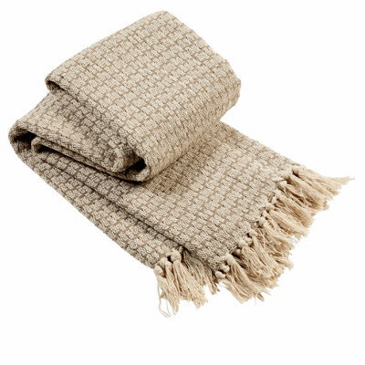 Marrakesh Super Soft Cotton Throw In Black, 228 X 254Cm - image 1