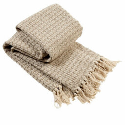 Marrakesh Super Soft Cotton Throw In Black, 228 X 254Cm - thumbnail 1