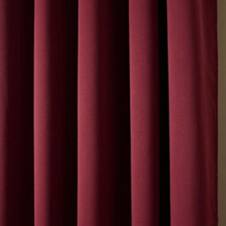 "Ohs Essentials Eyelet Blackout Thermal Curtain Pair, Burgundy - 46 X 54""" - thumbnail 4