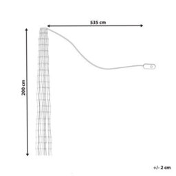 Beliani Lighting Chain Smart Led With App Saarloq 2 M Multicolour - thumbnail 3