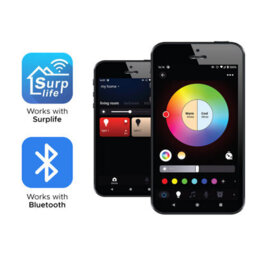 Beliani Lighting Chain Smart Led With App Saarloq 2 M Multicolour - thumbnail 6