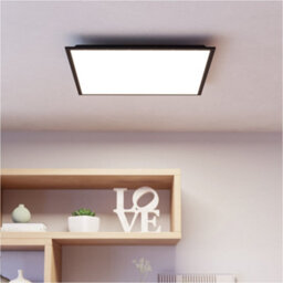 Loops Sleek Modern Black Square Ceiling Light For Stylish Indoor Spaces - thumbnail 3