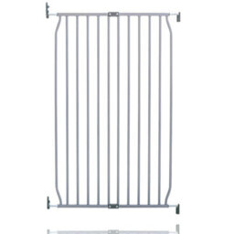 Safetots Extra Tall Screw Fit Metal Baby Gate, Grey, 70Cm - 80Cm