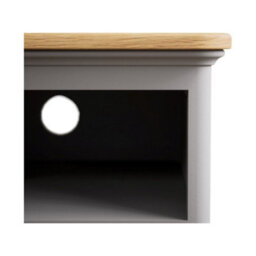Furniture 48 Ashton Oak And Light Grey Painted Small Tv Cabinet - thumbnail 4