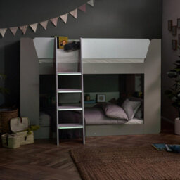 Julian Bowen Parsec 90Cm Single Taupe And White Bunk Bed - thumbnail 5