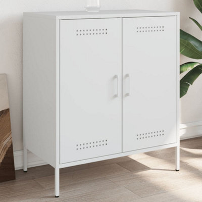 Berkfield Sideboard White 68X39X79 Cm Steel - image 1