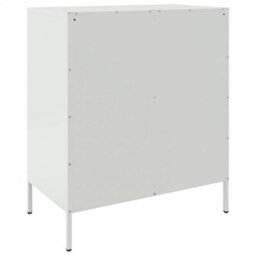 Berkfield Sideboard White 68X39X79 Cm Steel - thumbnail 8