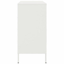 Berkfield Sideboard White 68X39X79 Cm Steel - thumbnail 7