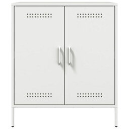 Berkfield Sideboard White 68X39X79 Cm Steel - thumbnail 6