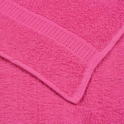 Berkfield Hand Towels 10 Pcs Pink 50X100 Cm 360 Gsm 100% Cotton - thumbnail 6