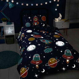 Rapport Space And Aliens Glow In The Dark Duvet Cover Set - thumbnail 2