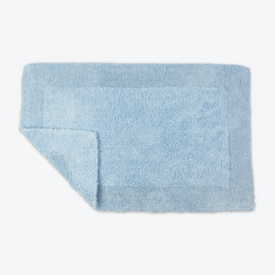 Allure Bath Fashions Elegance Reversible Heavyweight Bath Mat - Baby Blue - image 1