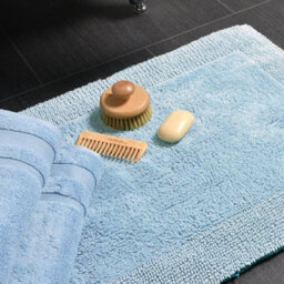 Allure Bath Fashions Elegance Reversible Heavyweight Bath Mat - Baby Blue - thumbnail 3