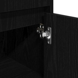 Walplus Bathroom Cabinet Black Oak 30 X 30 X 95 Cm Engineered Wood - thumbnail 9