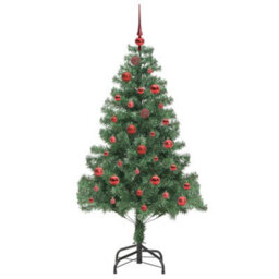 Vidaxl Christmas Tree With 150 Leds With Stand Green 150 Cm Pvc - thumbnail 4