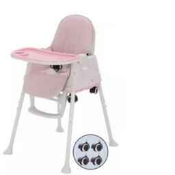 Adjustable 3-In-1 Baby Highchair Infant High Feeding Seat Toddler Table Chair Uk - thumbnail 1