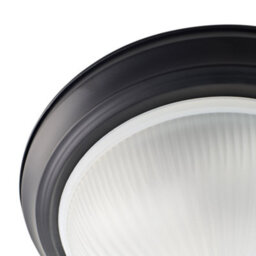 Happy Homewares Traditional Matt Black Ip44 Bathroom Ceiling Light Fitting With Frosted Glass - thumbnail 3