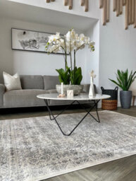 The Rugs Montana Cream Grey Oriental Area Rug And Runner Soft Durable Pet Friendly Easy To Clean Living Room Bedroom 3716Cg - thumbnail 9