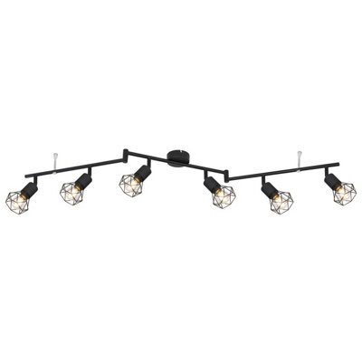 Luminosa Lighting Luminosa Xara I Ceiling Spotlight Bar Matt Black 6X E14 - image 1
