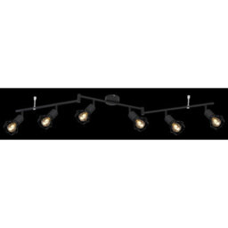 Luminosa Lighting Luminosa Xara I Ceiling Spotlight Bar Matt Black 6X E14 - thumbnail 4