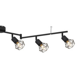 Luminosa Lighting Luminosa Xara I Ceiling Spotlight Bar Matt Black 6X E14 - thumbnail 3