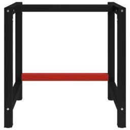 Walplus Work Bench Frame Metal 80X57X79 Cm Black And Red - thumbnail 2