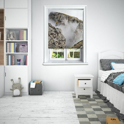 Lister Cartwright Photographic Blackout Roller Blinds For Bedroom Windows - (60 X 140 Cm) - Mountain Bike Scenic - image 1