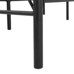 Beliani Bed Metal Dinard 140 X 200 Cm (Eu Double) Black - thumbnail 6