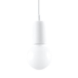 Sollux Lighting Diego Polyvinyl Chloride (Pvc) White 1 Light Classic Pendant Ceiling Light - thumbnail 3