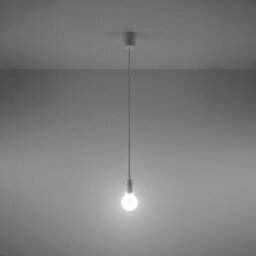 Sollux Lighting Diego Polyvinyl Chloride (Pvc) White 1 Light Classic Pendant Ceiling Light - thumbnail 2