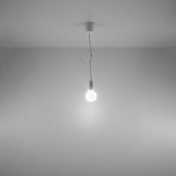 Sollux Lighting Diego Polyvinyl Chloride (Pvc) White 1 Light Classic Pendant Ceiling Light - thumbnail 6