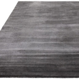 Charcoal Plain Striped 11mm Pile Anti-Shed Rug For Bedroom, Dining Room, Stain-Resistant Modern Area Rug-120Cm X 170Cm - thumbnail 4