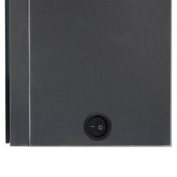 Berkfield Led Bathroom Mirror Cabinet 89X14X62 Cm Grey - thumbnail 6