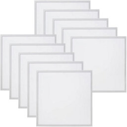 Plum&clay Backlit Ceiling Tile Led Panel Light White 30W Pack Of 10 (L)595mm