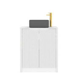 Royal Bathrooms Avenza 800mm Matt White Floor Standing Bathroom Vanity Unit 2 Door With Art Square Basin - thumbnail 6