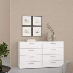 Furniture To Go Pepe Wide Chest Of 8 Drawers (4+4) In White - thumbnail 8