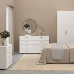 Furniture To Go Pepe Wide Chest Of 8 Drawers (4+4) In White - thumbnail 6