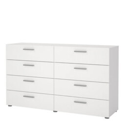 Furniture To Go Pepe Wide Chest Of 8 Drawers (4+4) In White - thumbnail 3