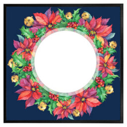 "Andrew Lee Holly & Bright Leaves (Picutre Frame) / 24X24"" / Brown" - thumbnail 1
