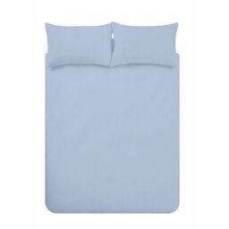Catherine Lansfield Bedding Brushed Cotton Duvet Cover Set With Pillowcases Lansfield Blue - thumbnail 4