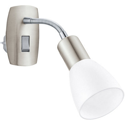 Loops Sleek Modern Satin Nickel And Chrome Led Wall Light For Indoor Spaces - image 1