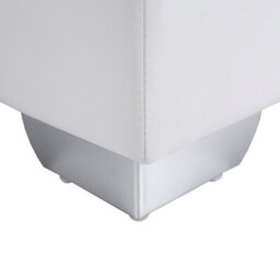 Beliani Divan Bed Faux Leather President 180 X 200 Cm (Eu Super King) White - thumbnail 8