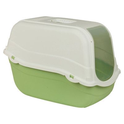 Urbn-Living Urbnliving Extra Large Enclosed Cat Litter Green Bottom Tray Filter Box Hooded Large Scoop Toilet Potty - image 1