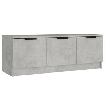 Vidaxl Tv Cabinet Concrete Grey 102X35X36.5 Cm Engineered Wood - image 1