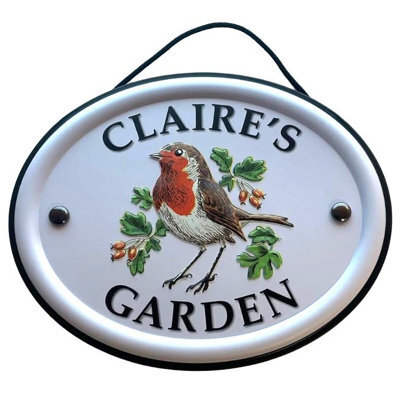 Mulberry Studios Decorative Bird Garden Sign - Claire's Garden