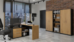Oliv 2D Storage Cabinet Anthracite Artisan Oak - thumbnail 5