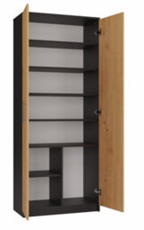Oliv 2D Storage Cabinet Anthracite Artisan Oak - thumbnail 4