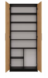 Oliv 2D Storage Cabinet Anthracite Artisan Oak - thumbnail 7